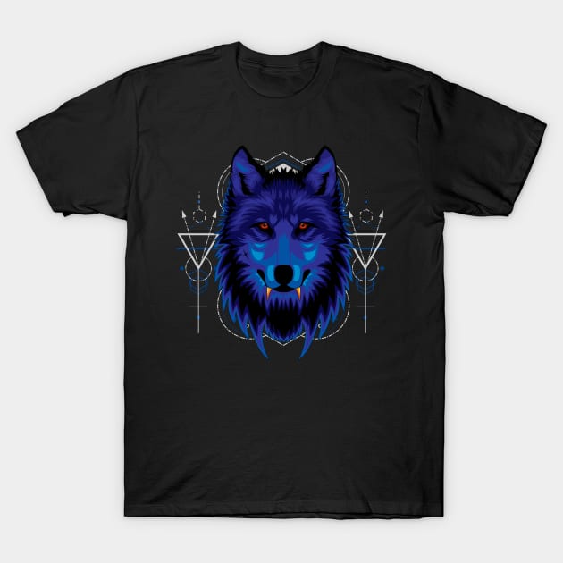 wolf head T-Shirt by SHINIGAMII